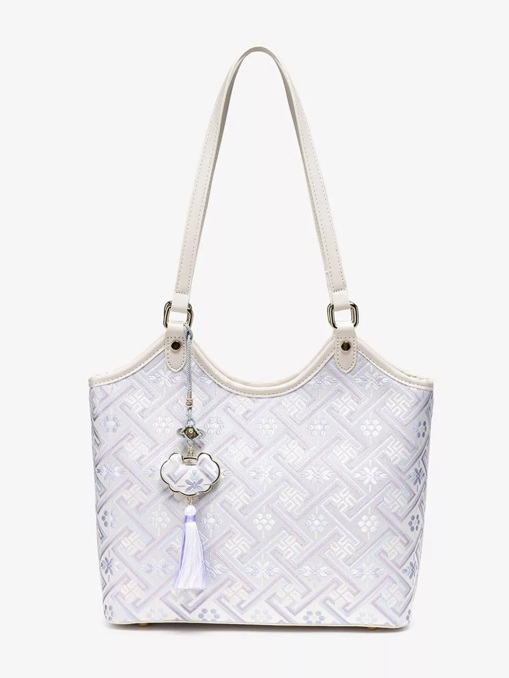 Geometric Pattern Shoulder Bag, image 3