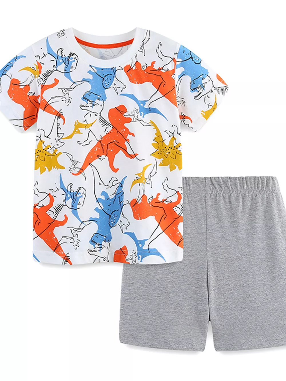 Children's Dinosaur Print Tee and Shorts Set