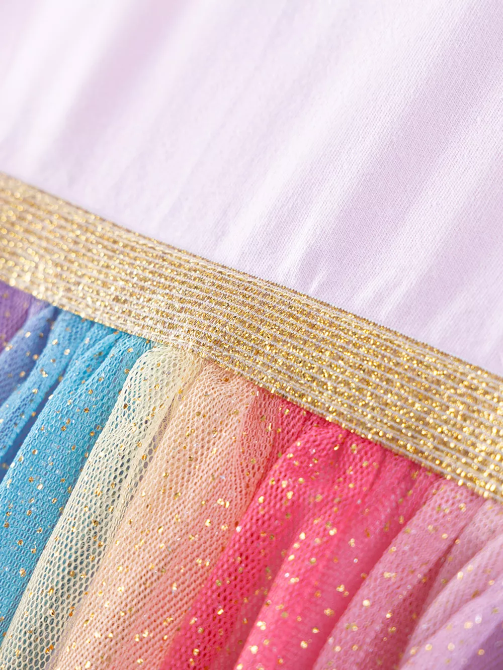Children's Unicorn Rainbow Tulle Dress, image 2