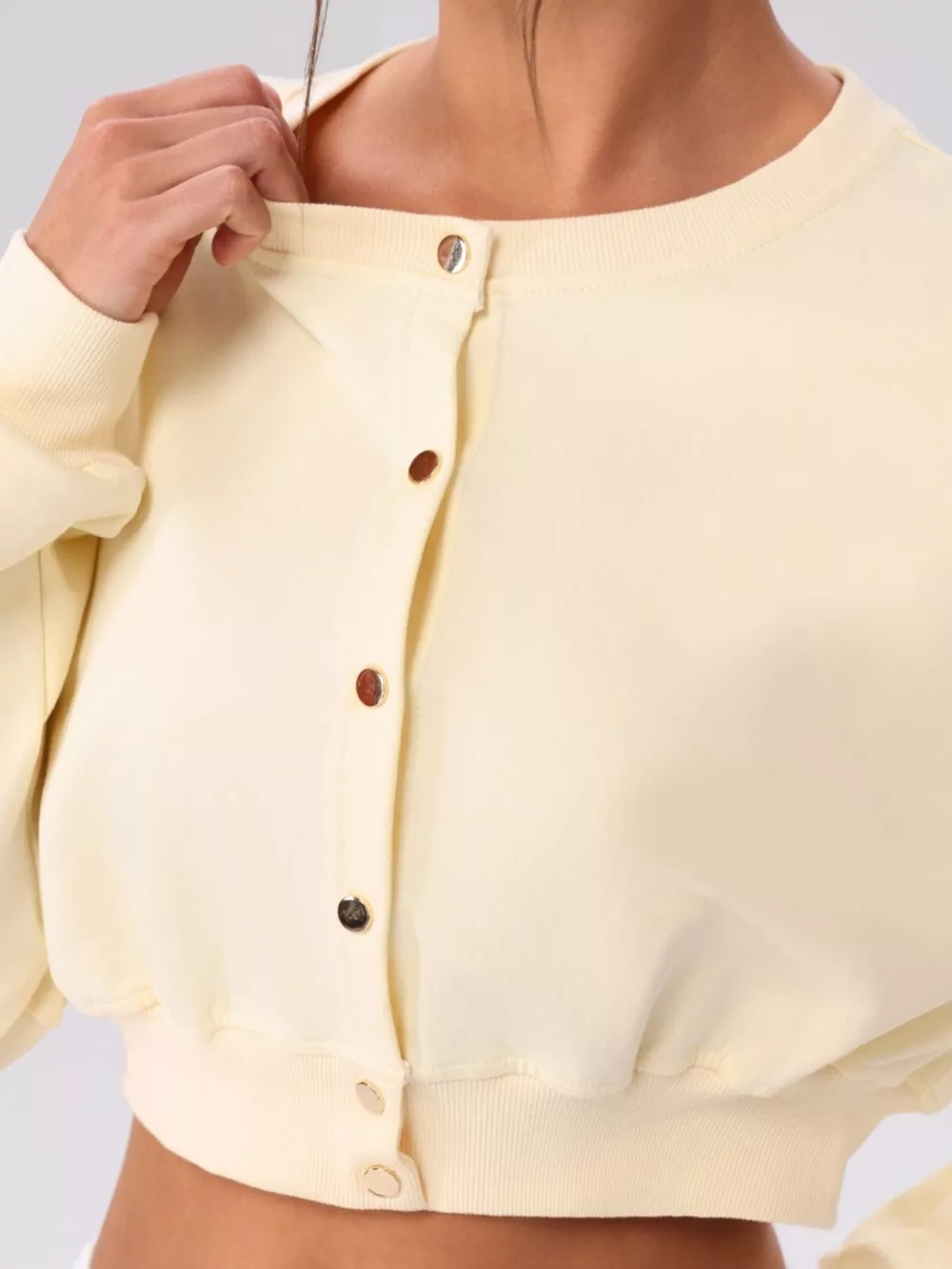 Cropped Button-Down Active Cardigan, image 10