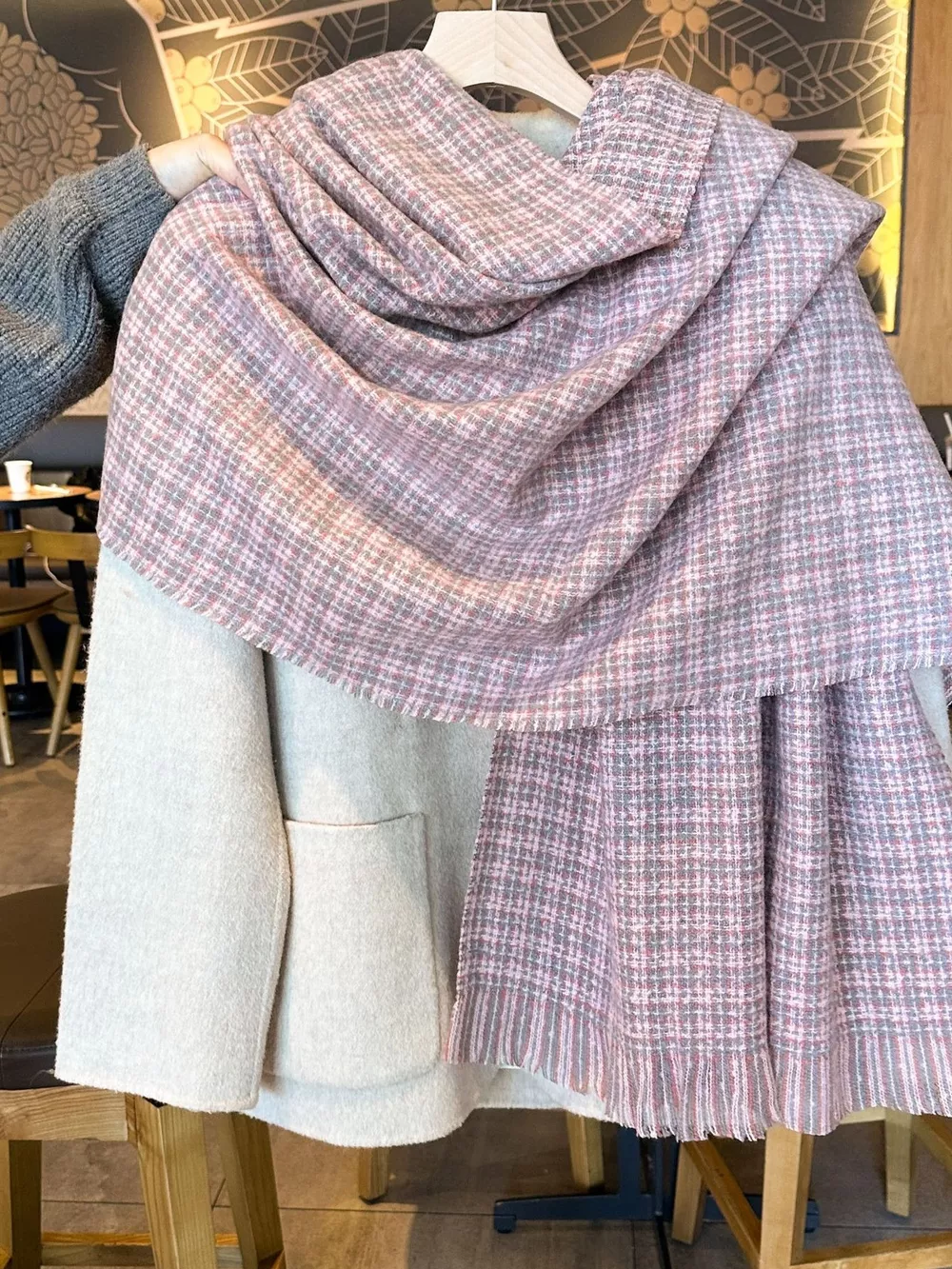 Plaid Warm Scarf, image 2