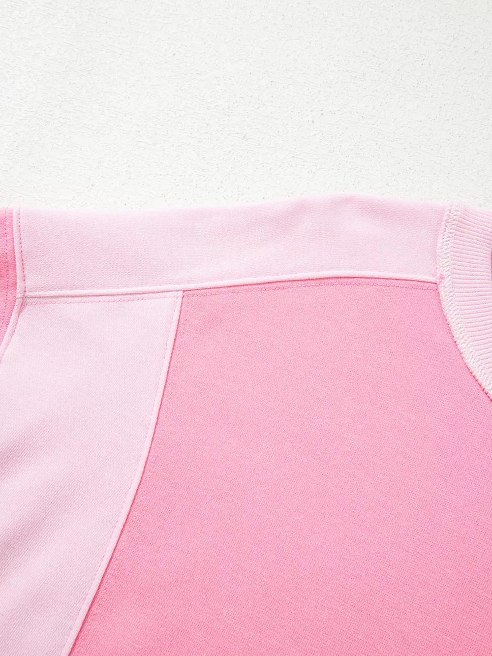 2-tone Color Block Patchwork Drop Shoulder Sweatshirt, image 7