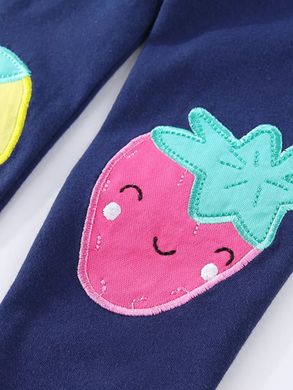 Children's Fruit Applique Knit Leggings, image 3