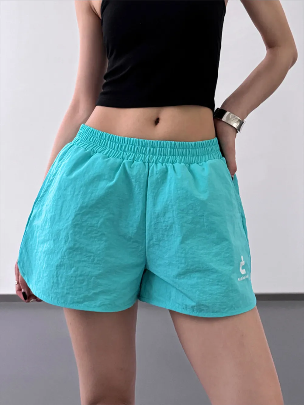 Elastic Waist Shorts with Pockets, image 9