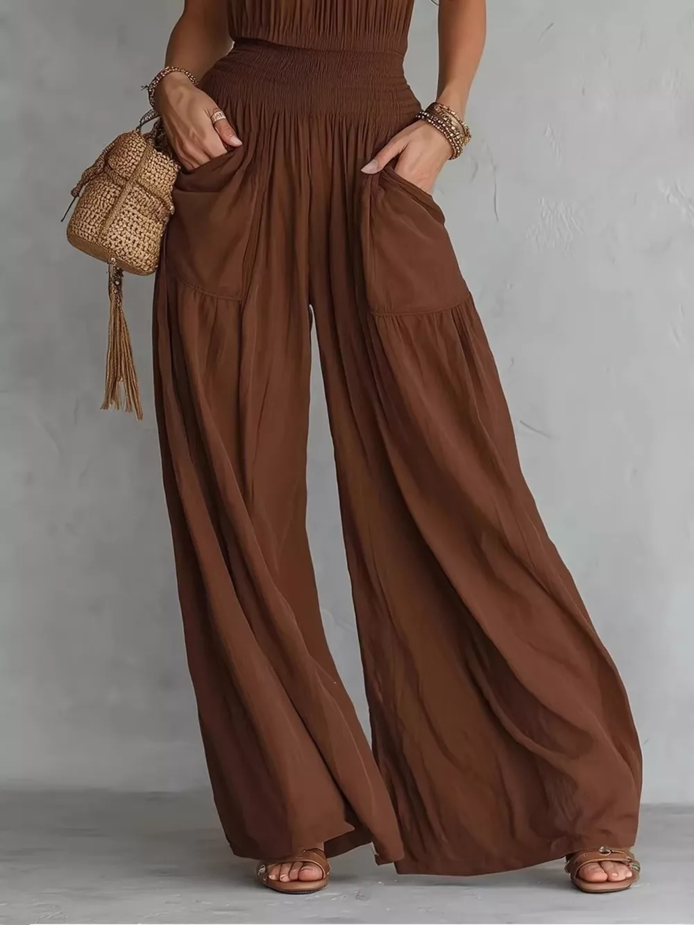 Halter Neck Wide-Leg Jumpsuit, image 3
