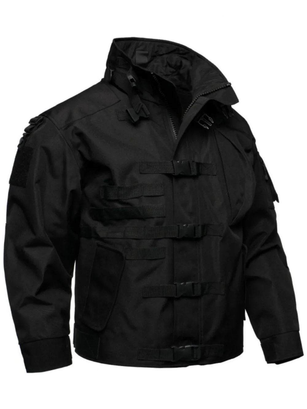 Men's Full Size Multi Buckle Water-Resistant Jacket Plus Size, image 8