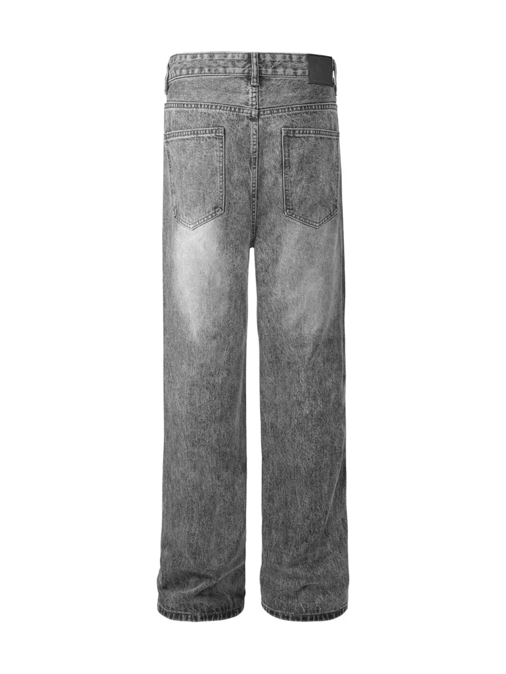 Men's Washed Distressed Relaxed Fit Jeans, image 2