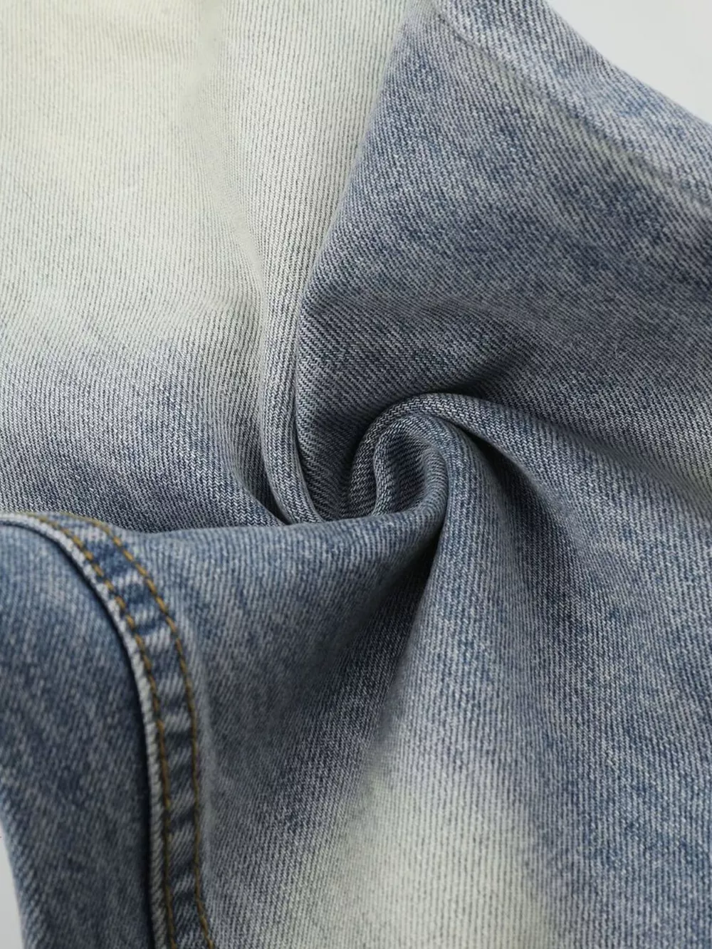 Men's Washed Wide Leg Jeans, image 9