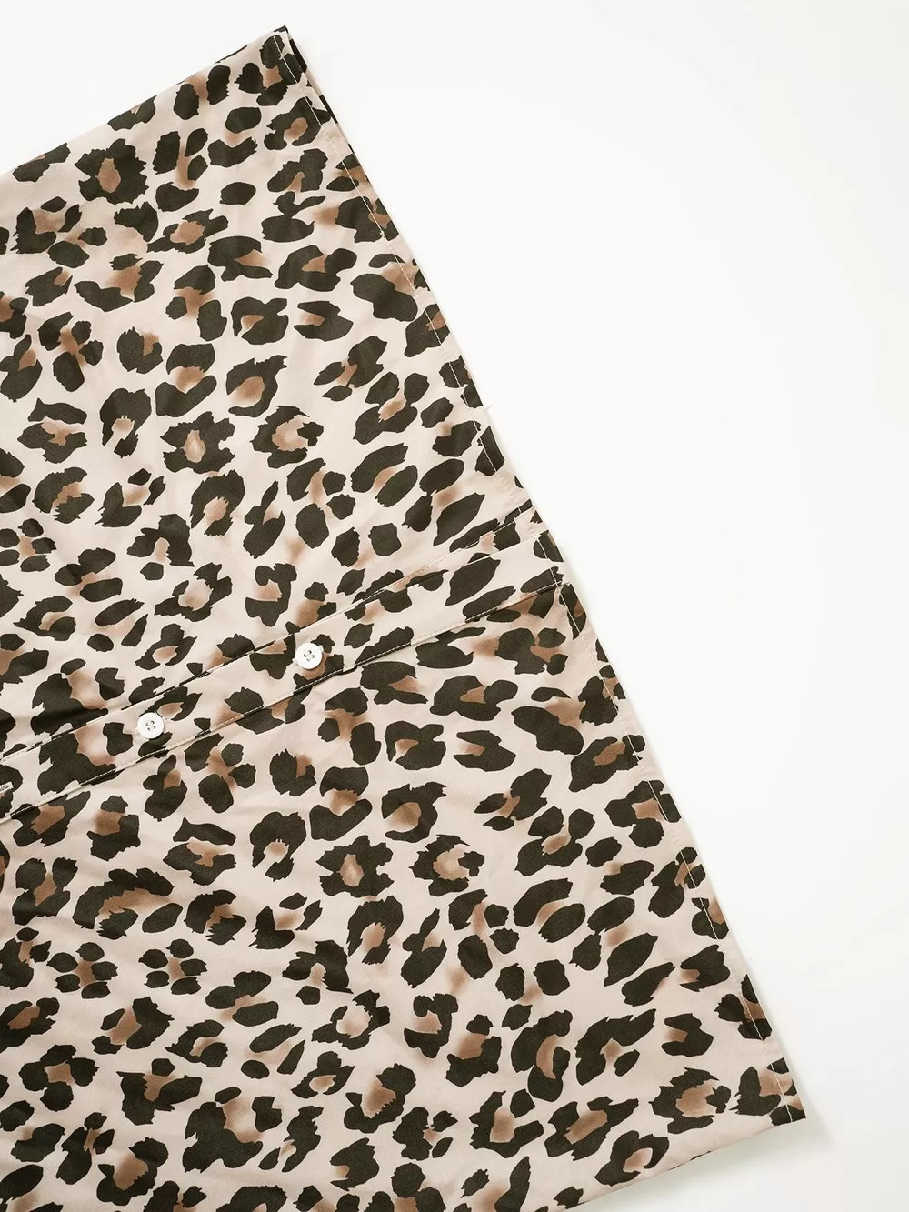 Leopard Print Button-Down Long Sleeve Shirt, image 8