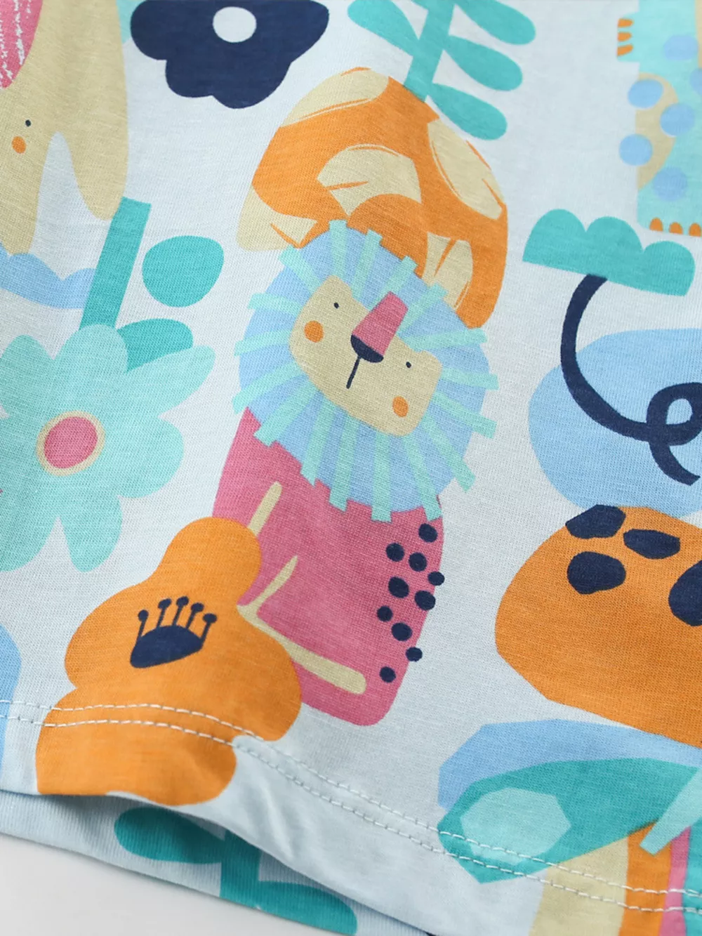 Children's Colorful Cartoon Print Short Sleeve T-Shirt, image 3