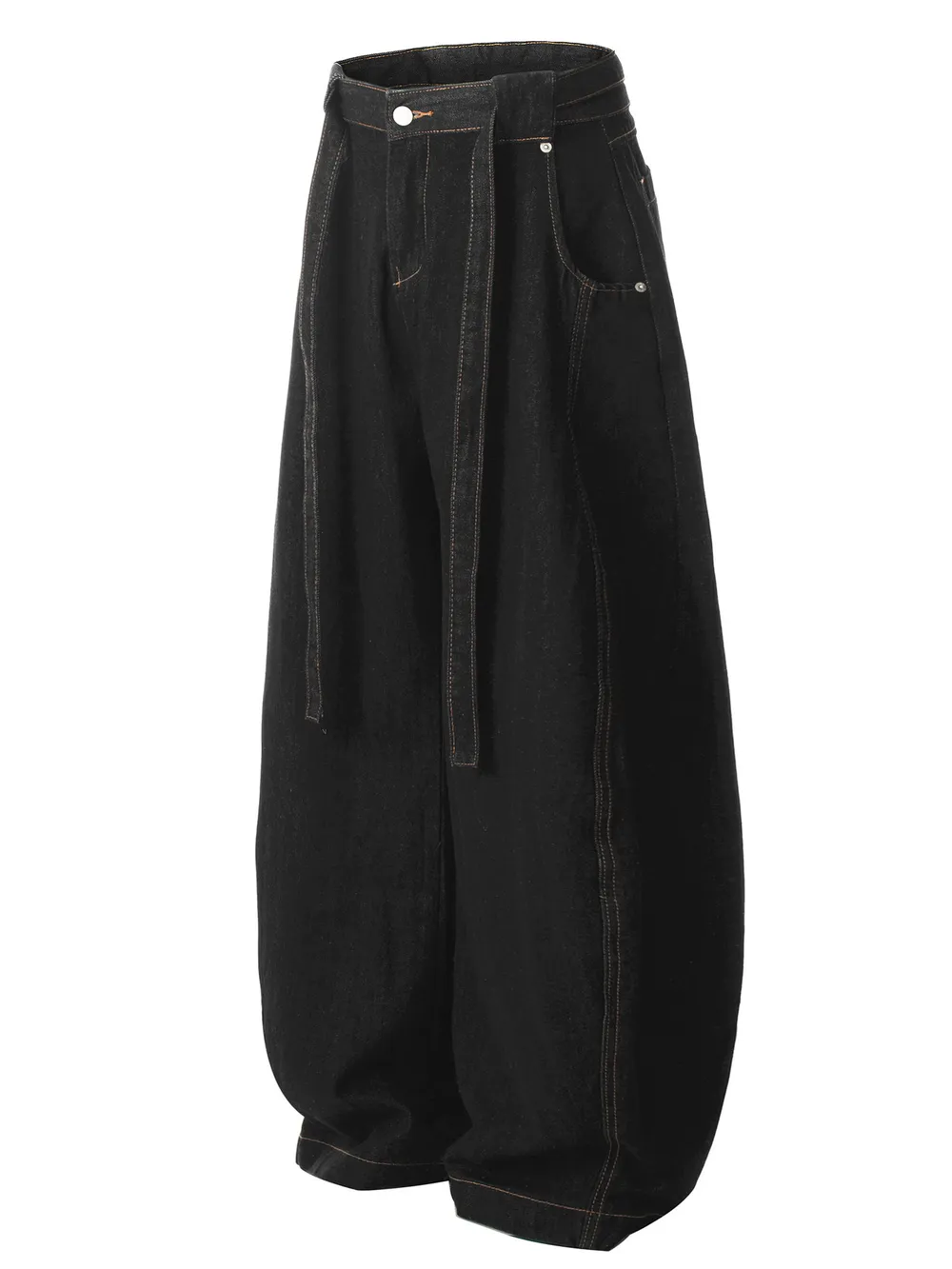 Men's Wide-Leg Oversized Baggy Jeans, image 2
