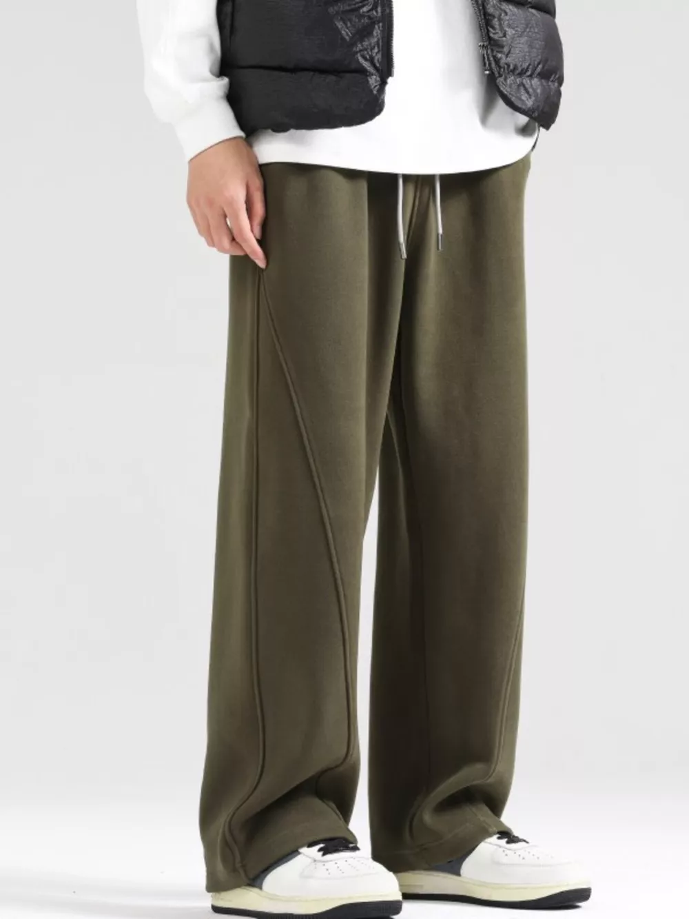 Men's Plus Size Wide Leg Casual Pants