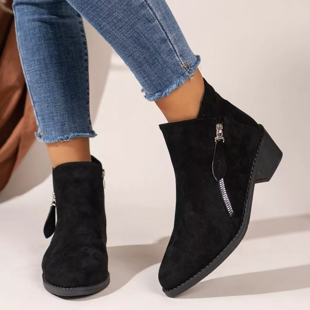 Point Toe Block Heels Boots, image 4