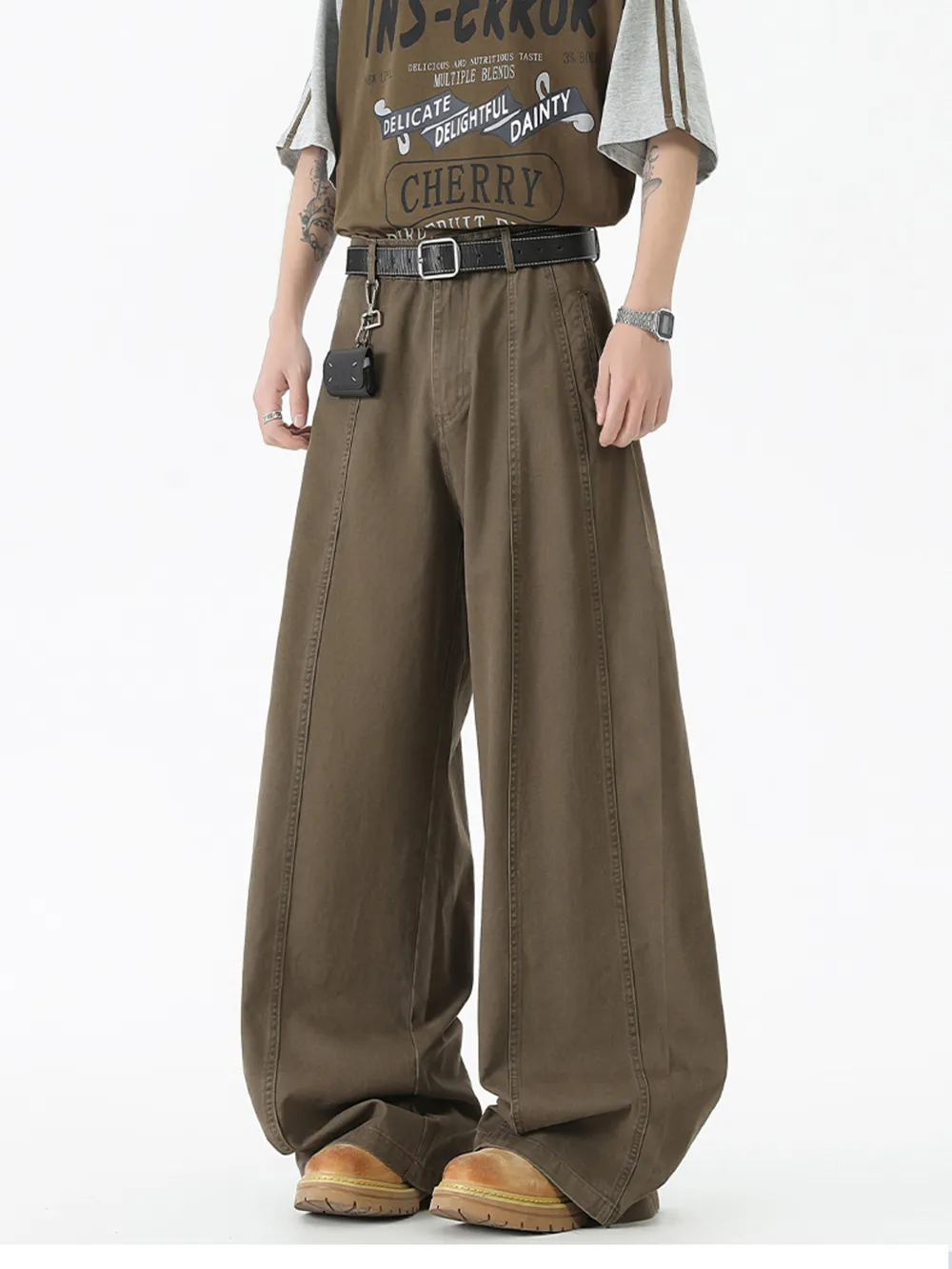 Men's Wide Leg Jeans, image 2