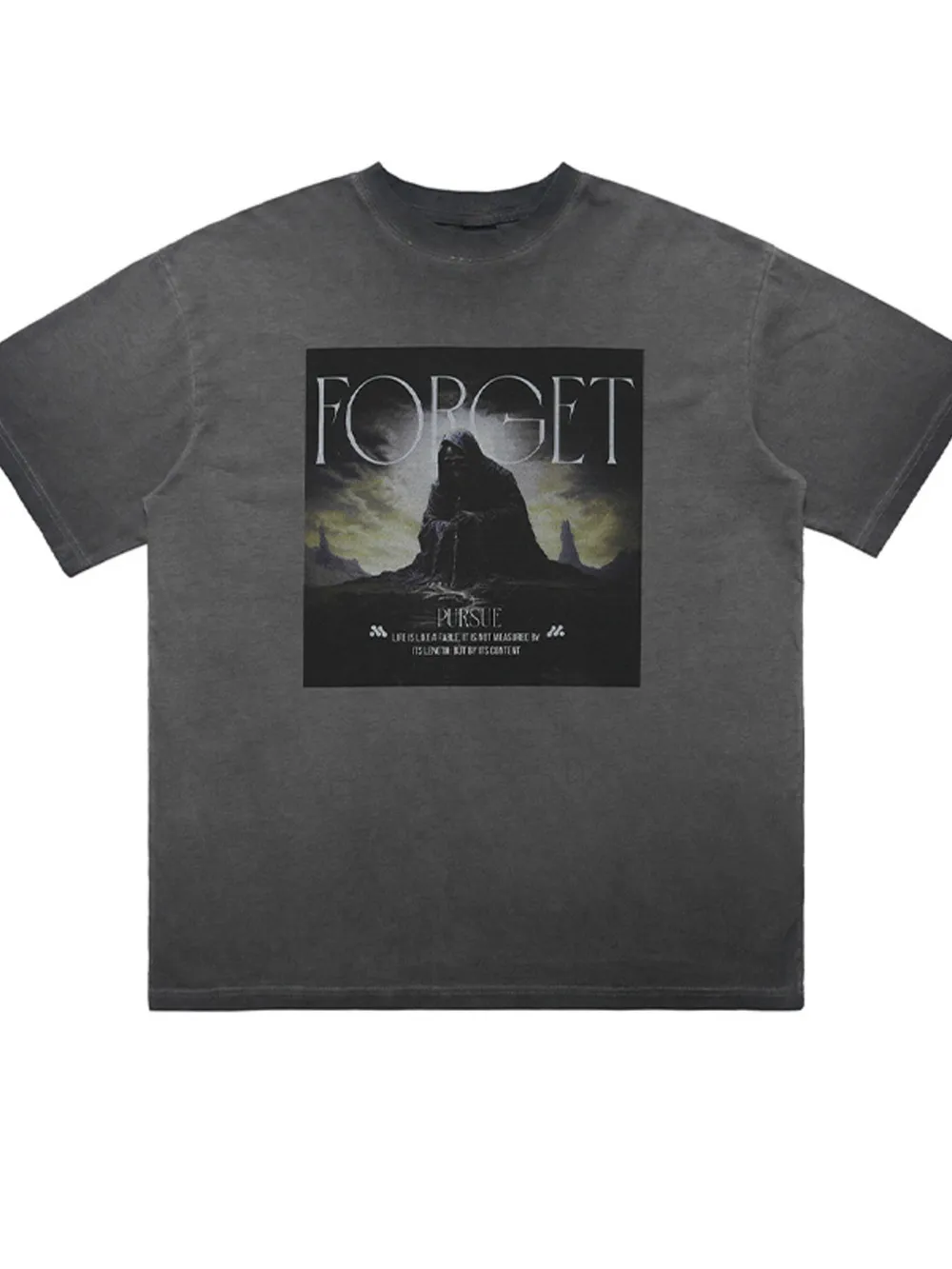 Men's Vintage Wash Graphic Oversized T-Shirt, image 3