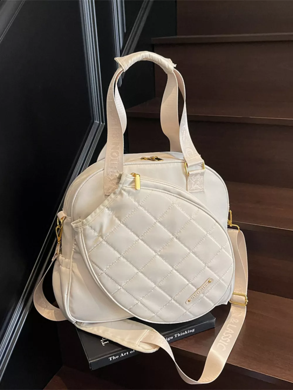 Quilted Badminton Racket Shoulder Bag, image 5