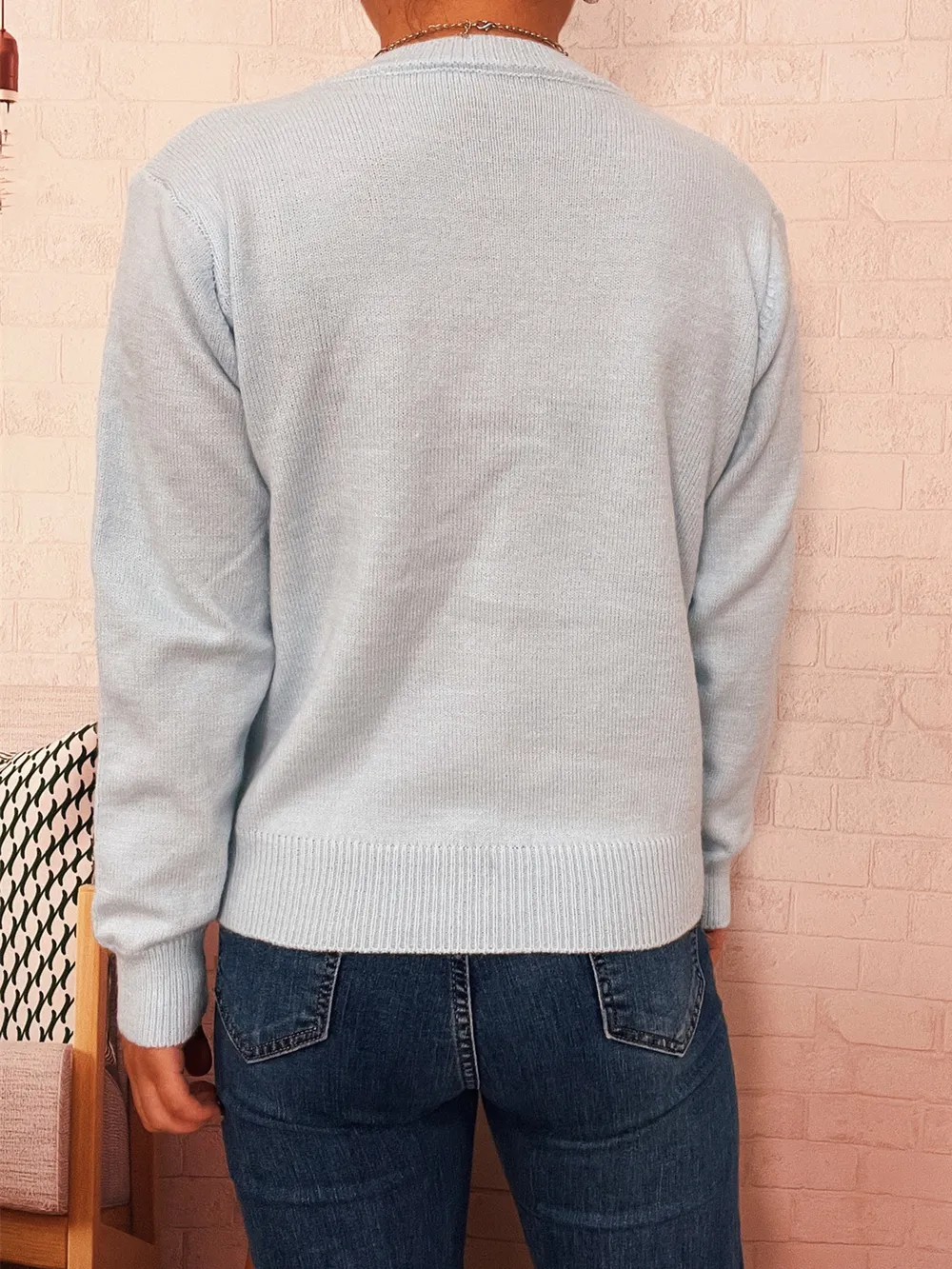 Button-Up Long Sleeve Cardigan, image 4