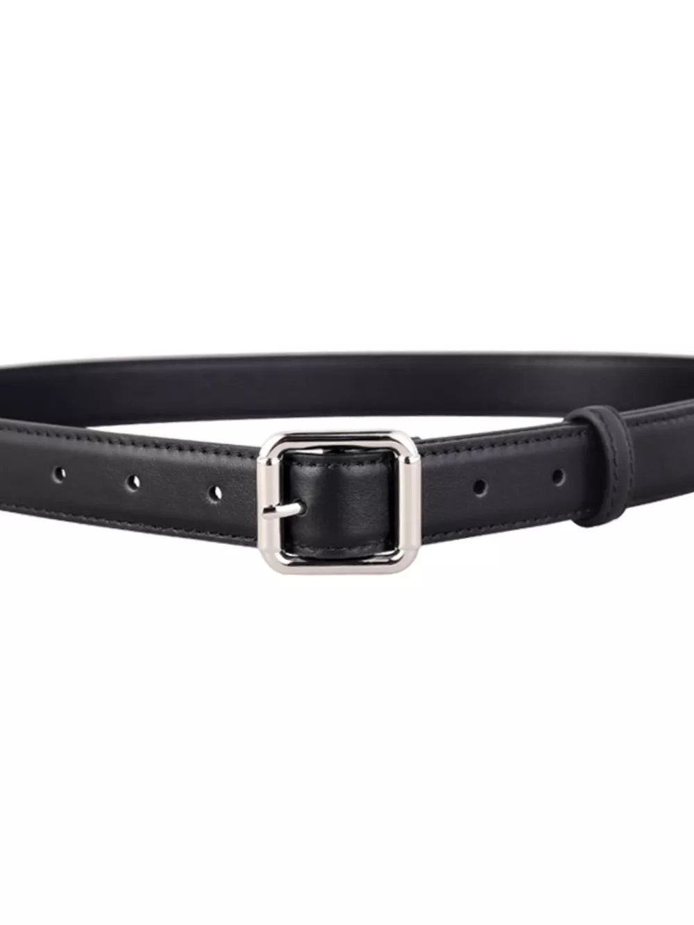 Square Buckle Leather Belt, image 5