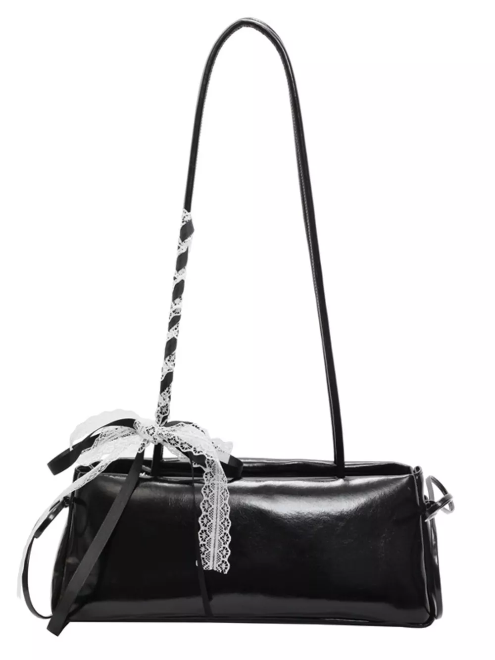 Lace Decor Shoulder Bag, image 5