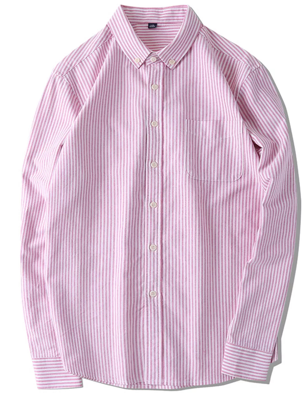Men's Full Size Striped Button-Down Shirt Plus Size, image 5