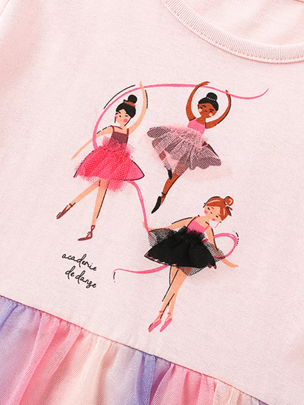 Children's Ballerina Graphic Tulle Dress, image 4