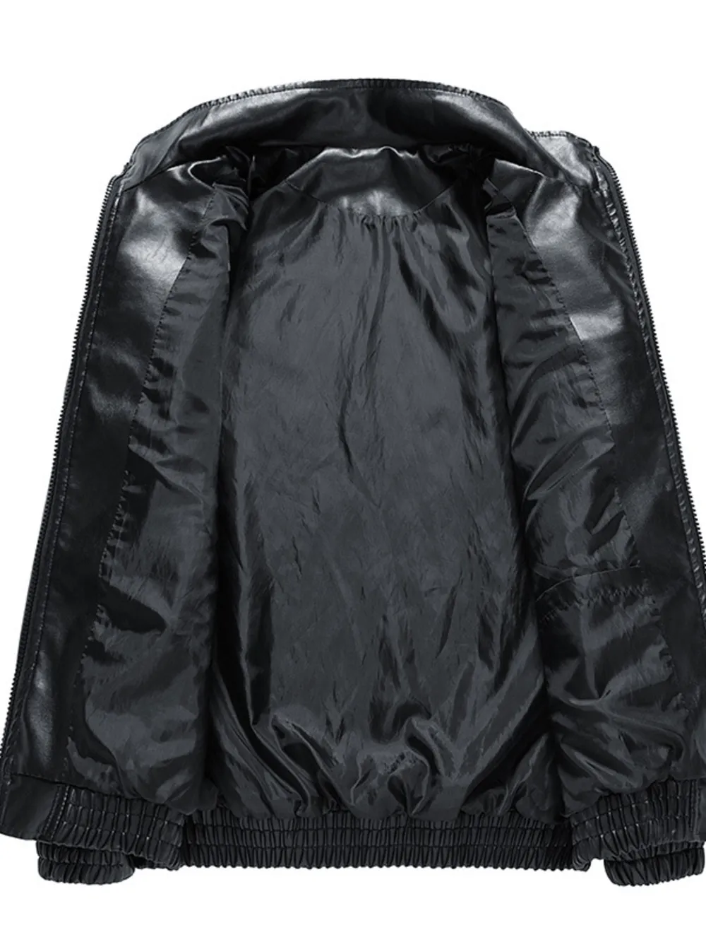 Men's Plus Size Zip Up Long Sleeve Jacket, image 2