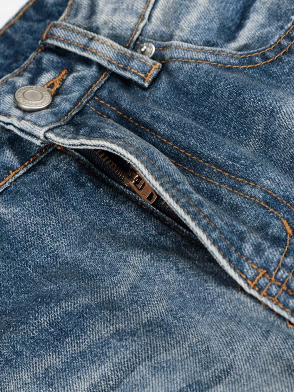 Men's Wide Leg Vintage Wash Jeans, image 4