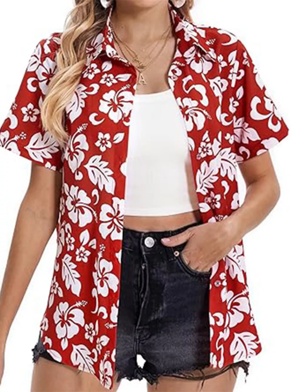Plant Print Short Sleeve Shirt, image 4