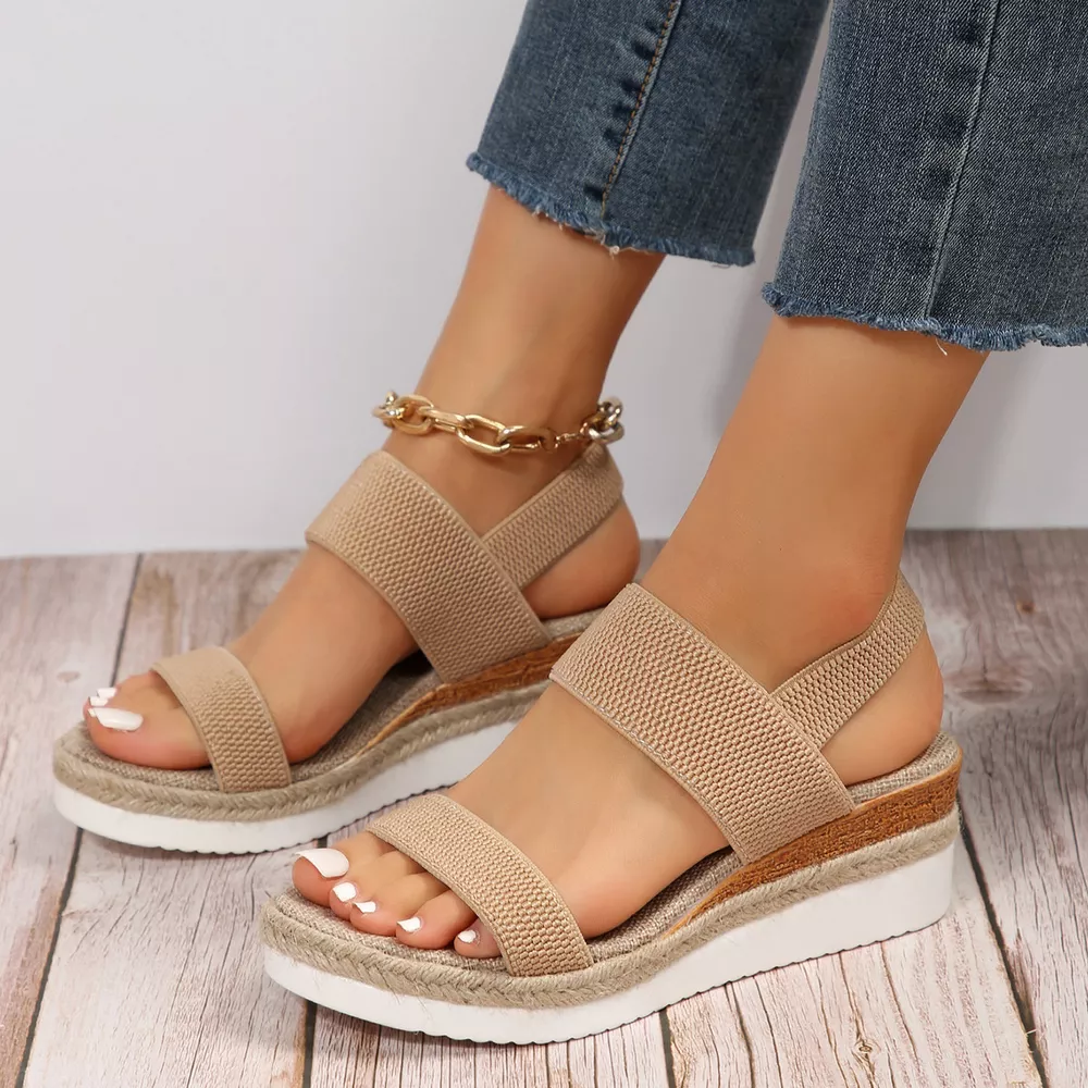 Open Toe Wedge Sandals, image 5