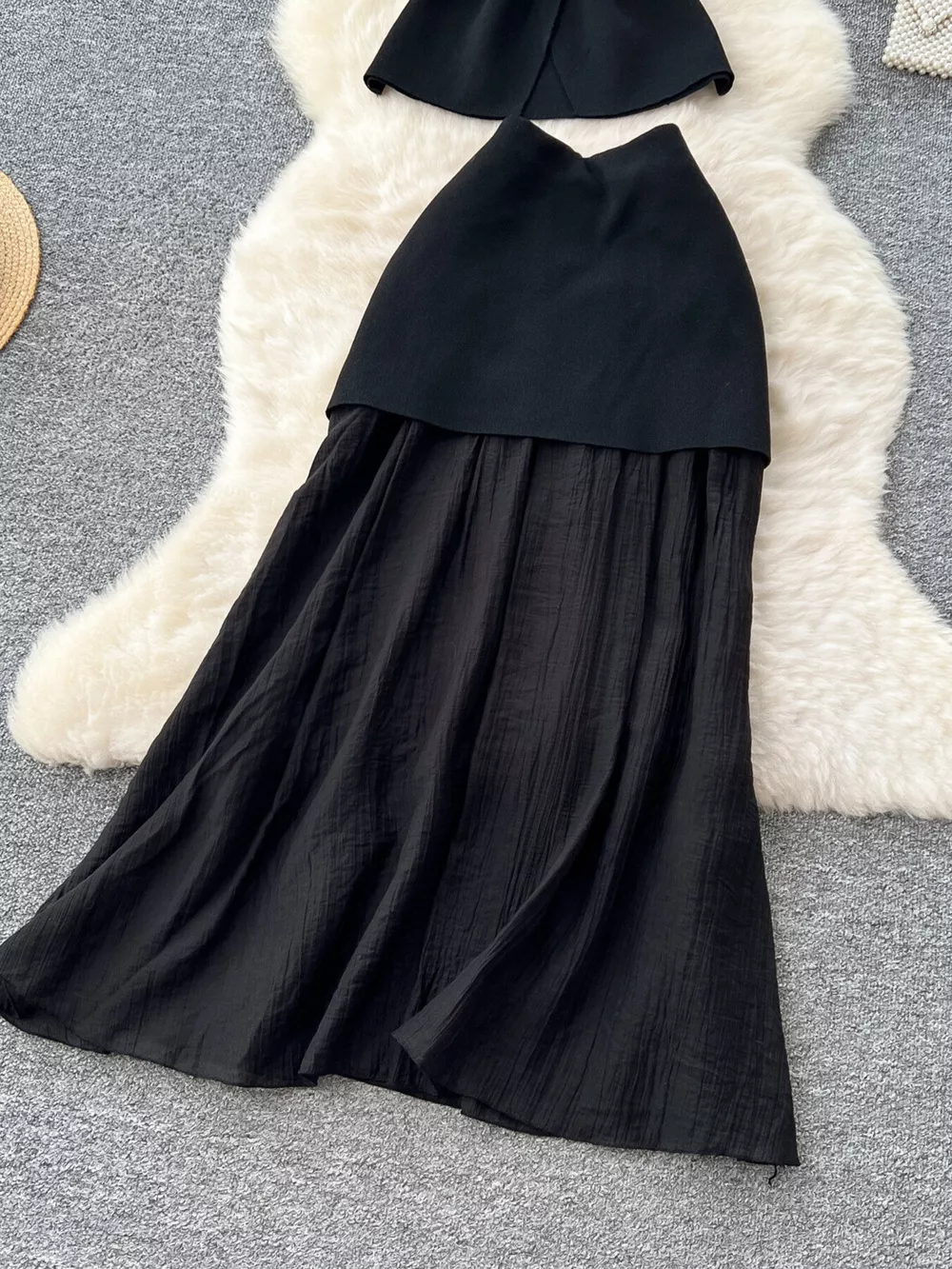 Button Up Sleeveless Top and Skirt Set, image 5
