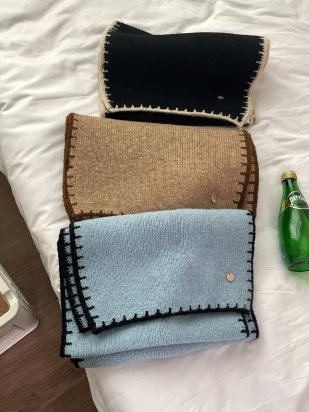 Contrast Trim Knit Scarf, image 8