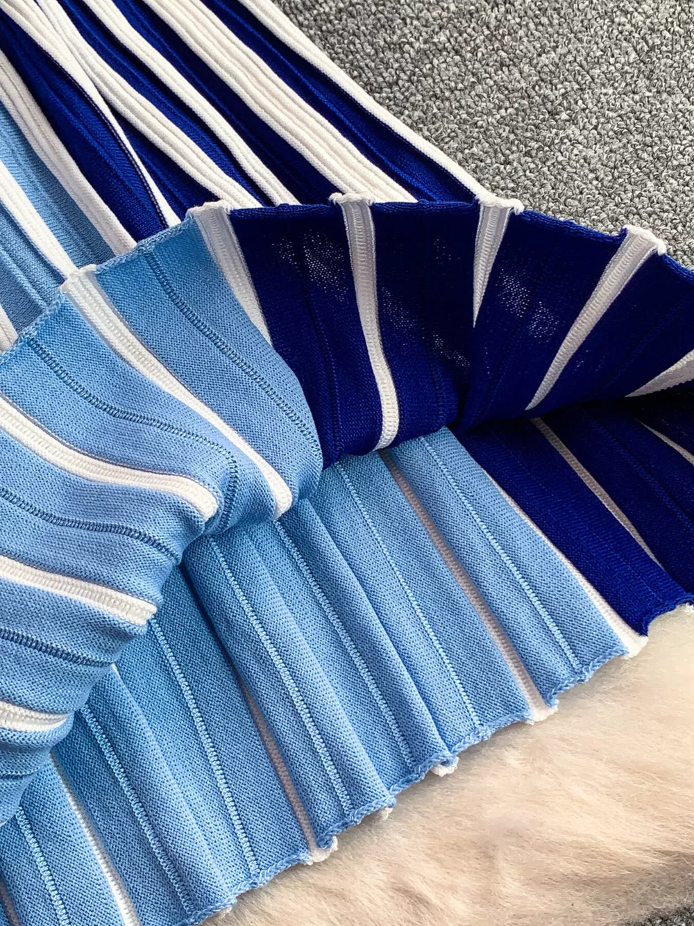 Striped Sleeveless Midi Dress, image 12
