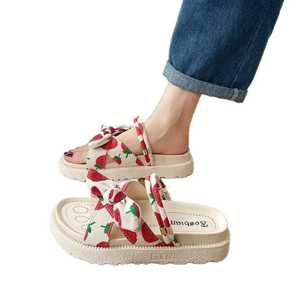 Bow Open Toe Platform Sandals, image 3