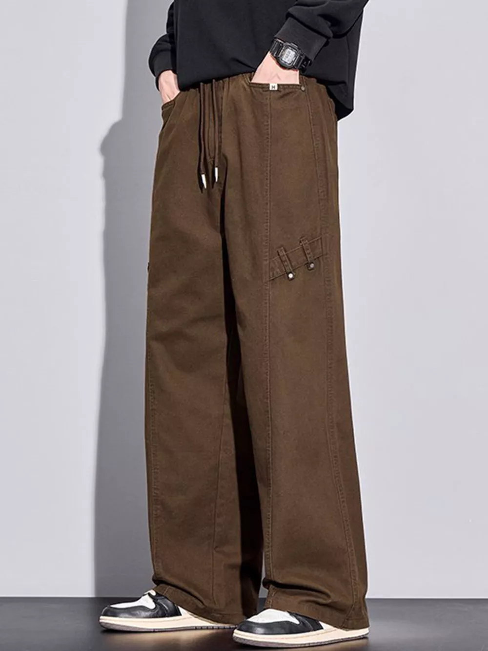Men's Plus Size Loose Fit Casual Pants, image 2
