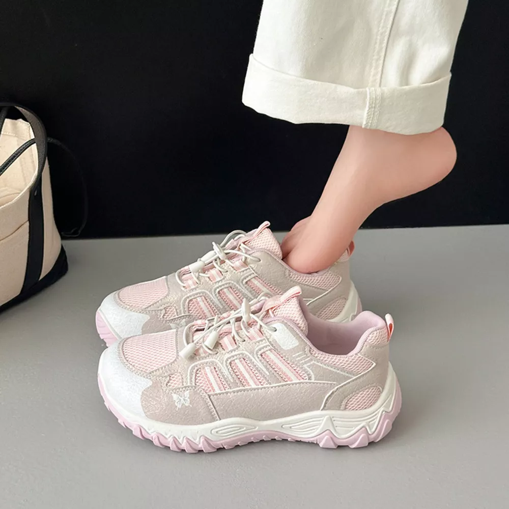 Round Toe Lace Up Sneakers, image 5