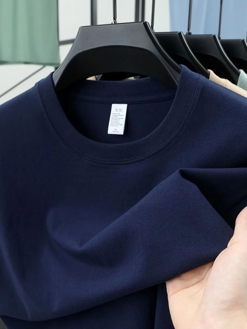 Men's Plus Size Round Neck Short Sleeve T-Shirt, image 4
