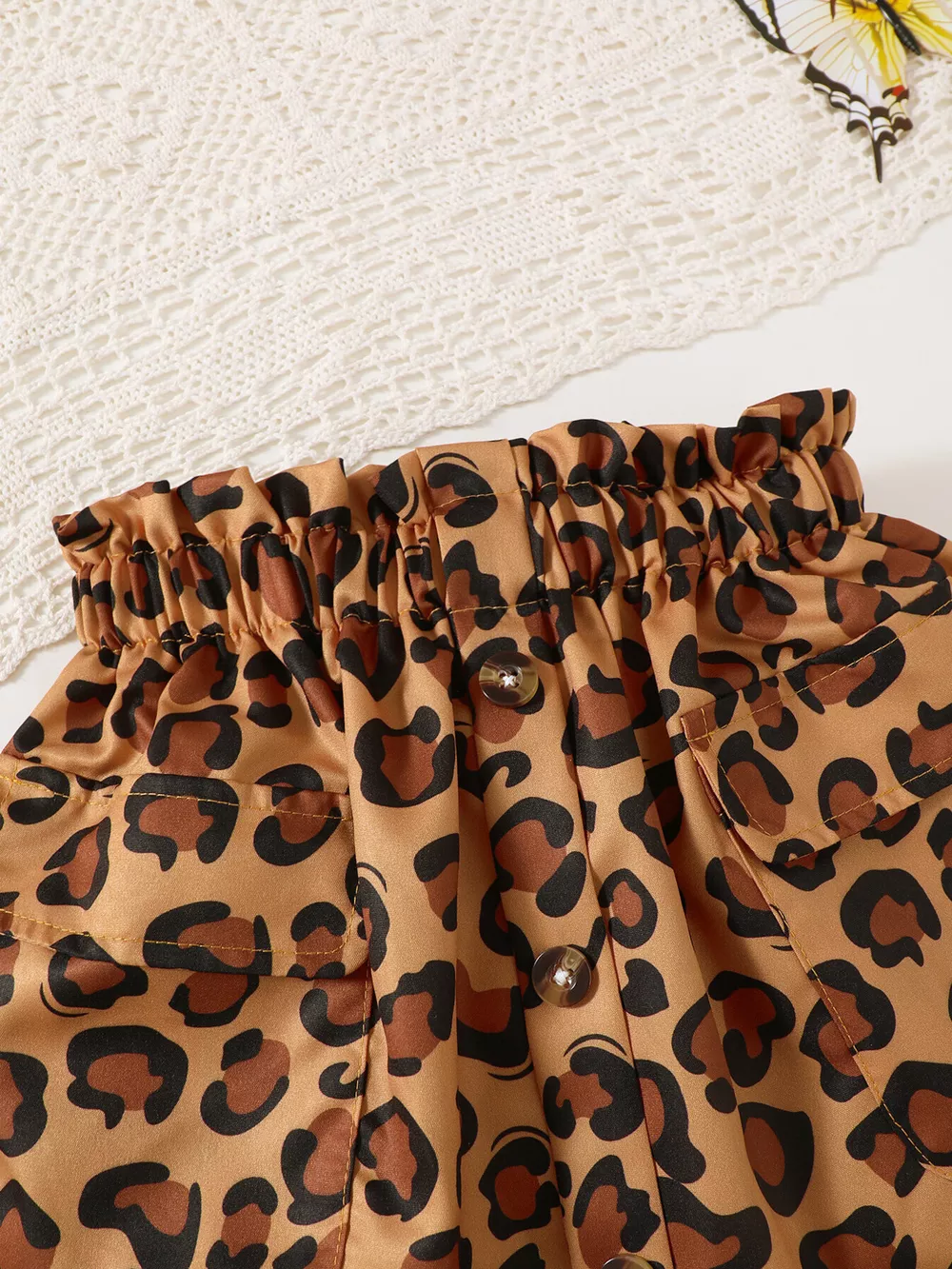 Children's Leopard Graphic Tee & Skirt Set, image 4