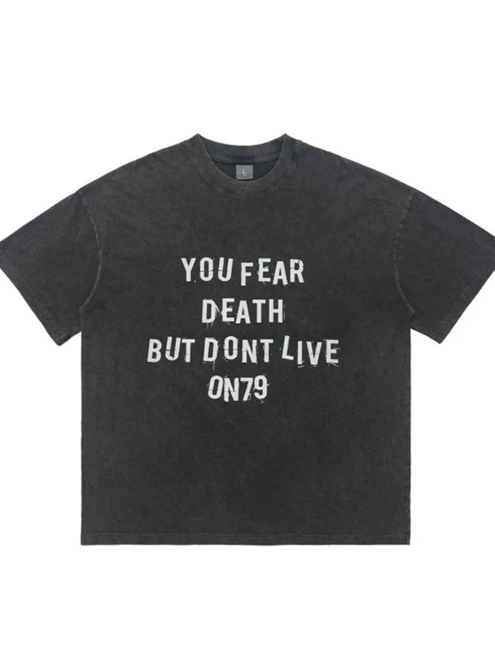 Men's Letter Graphic Round Neck Short Sleeve T-Shirt