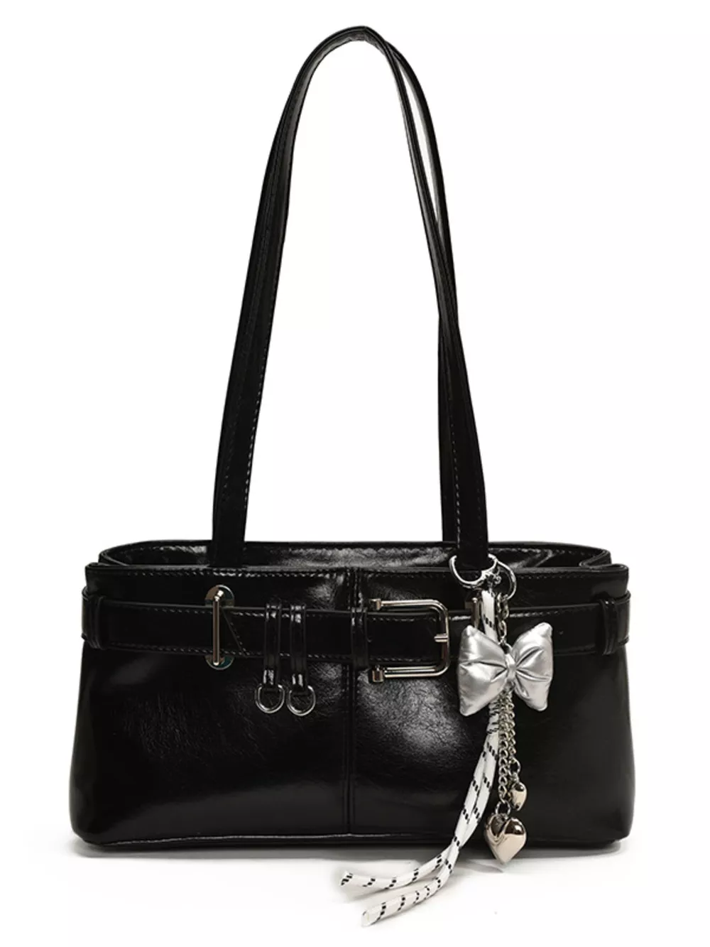 Buckle Decor Shoulder Bag, image 3
