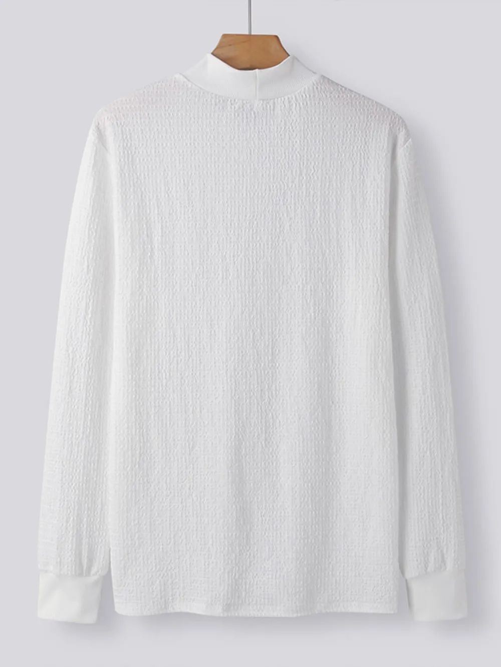 Men's Round Neck Long Sleeve T-Shirt, image 3