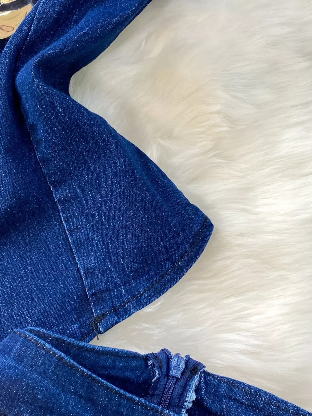 Button Detail Vest and Flare Jeans Denim Set, image 11