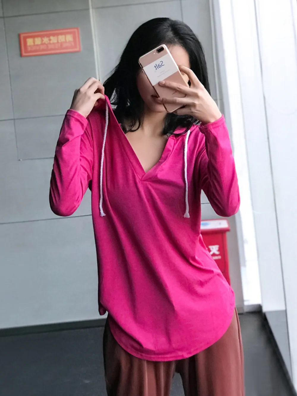 Full Size Drawstring Long Sleeve Hoodie Plus Size, image 9