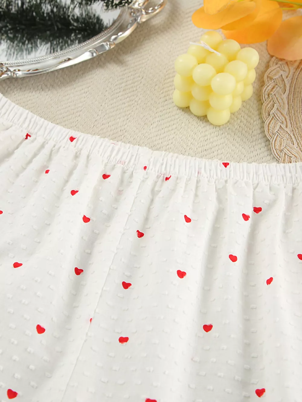 Heart Print Long Sleeve and Pants Lounge Set, image 8