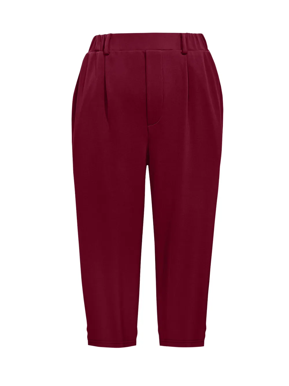 Pleated Detail Pants with Pockets, image 14