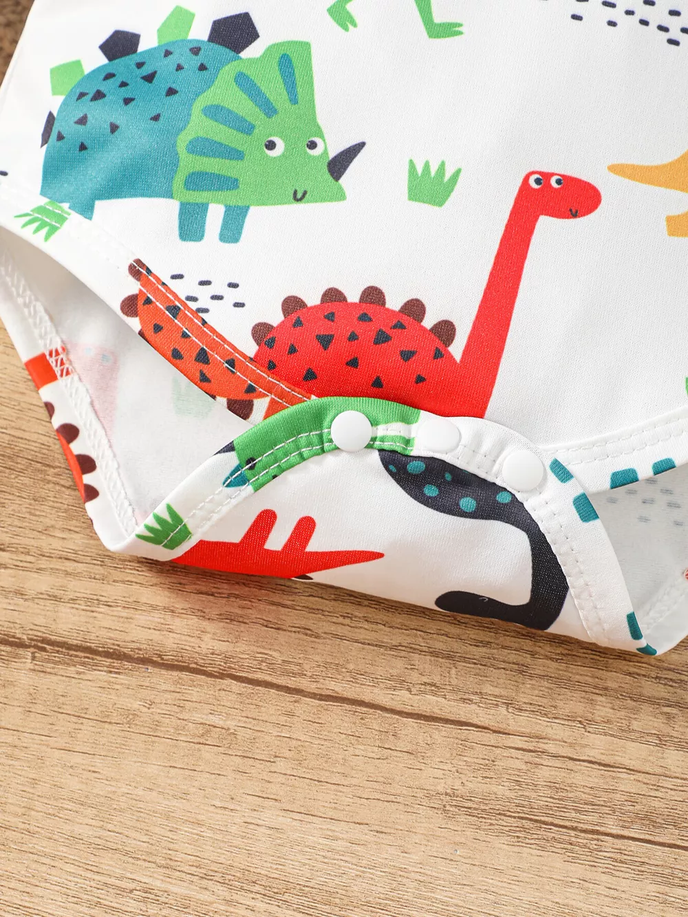 Children's Dinosaur Print Hooded Long Sleeve Bodysuit and Pants Set, image 3