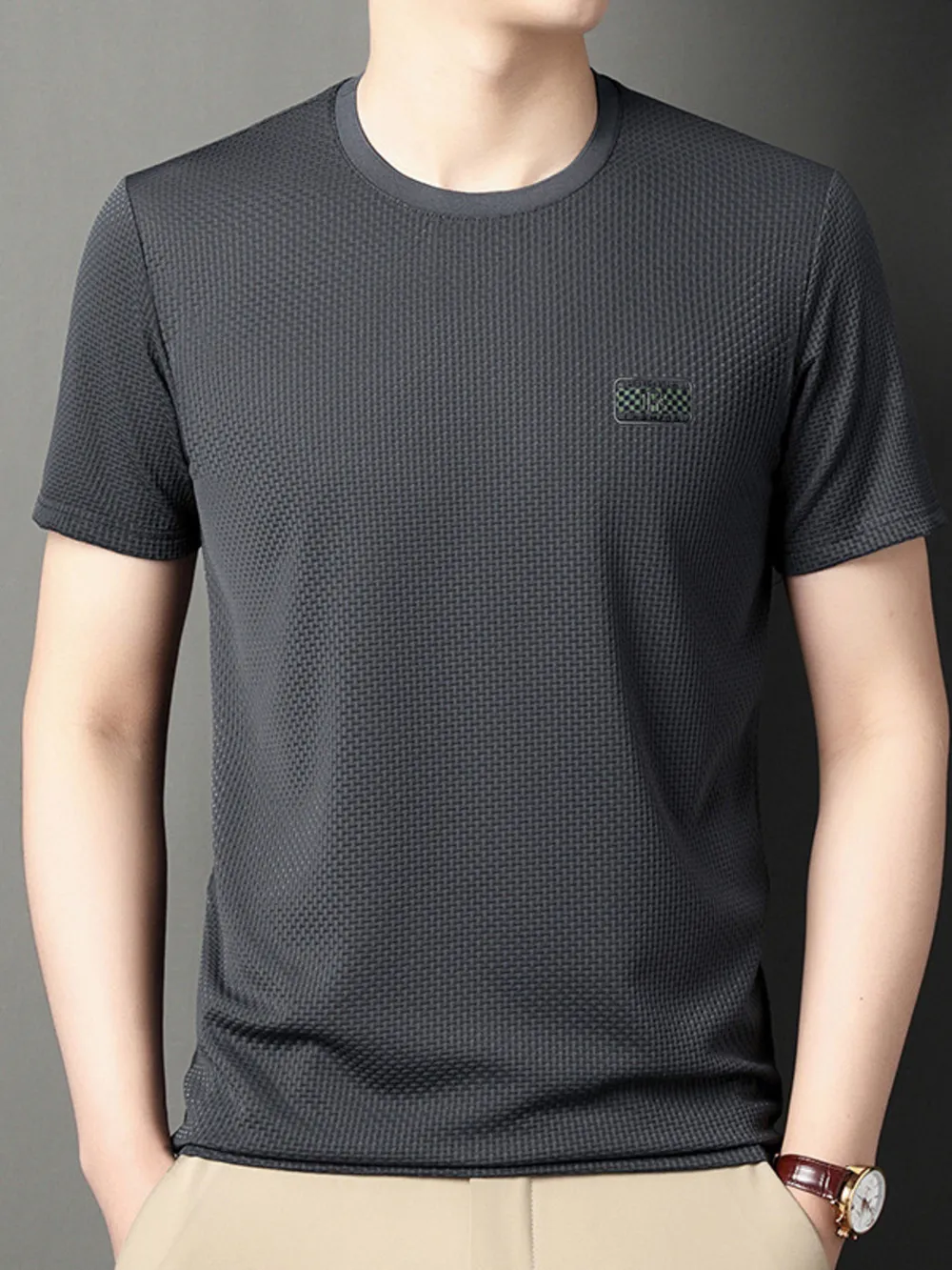 Men's Plus Size Breathable Short Sleeve T-Shirt, image 8