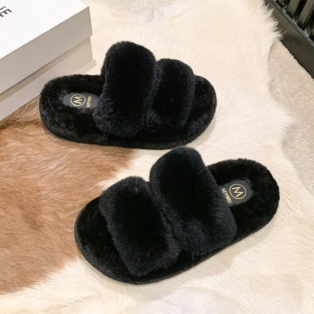 Fluffy Open Toe Slippers, image 5