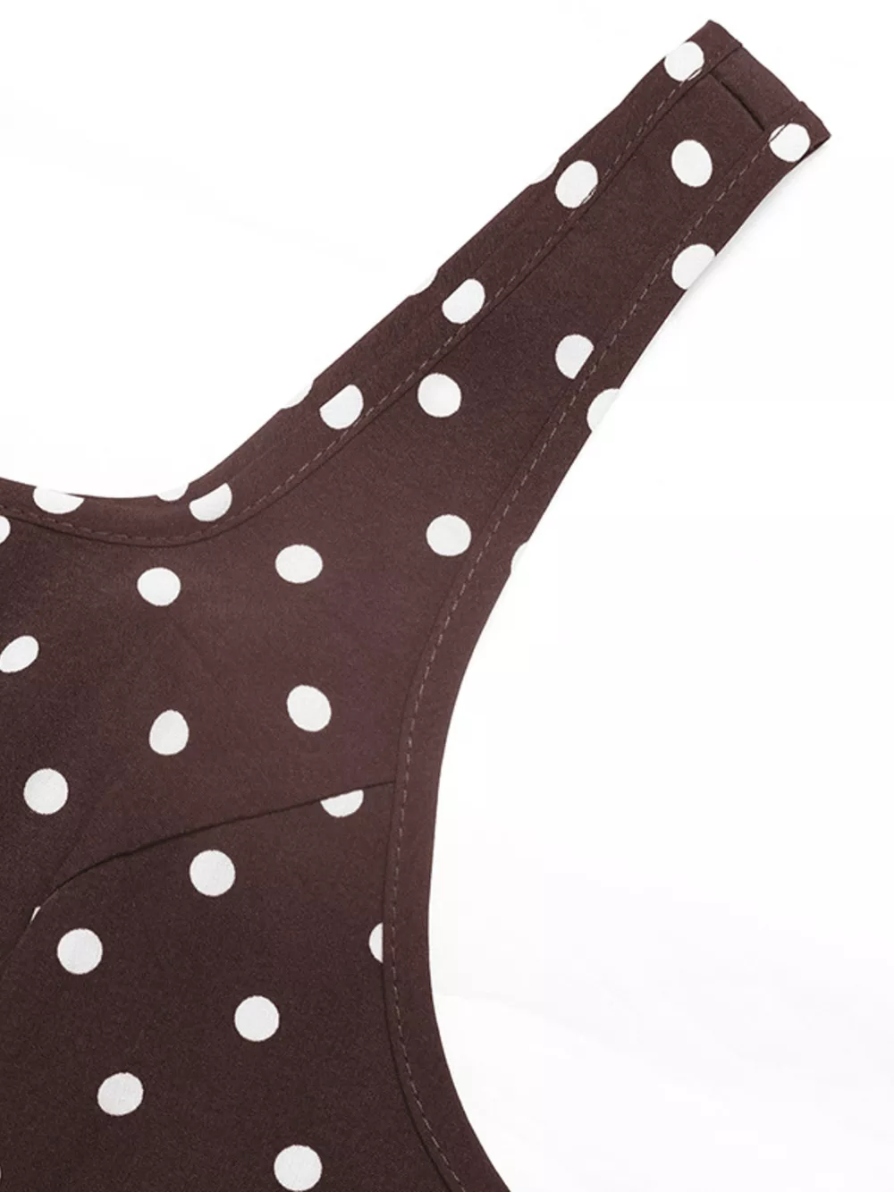 Polka Dot Sleeveless Maxi Dress, image 7