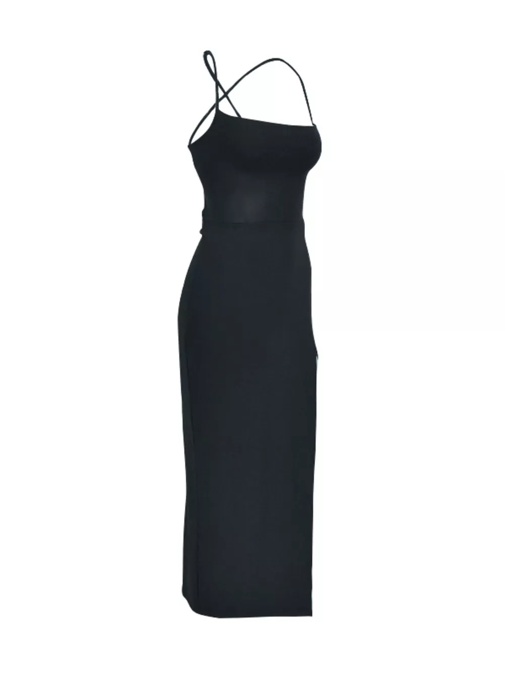 Tied High-Slit Bodycon Dress, image 8
