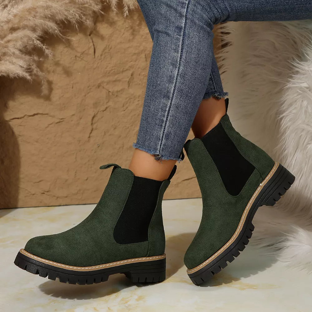 Round Toe Platform Boots, image 7